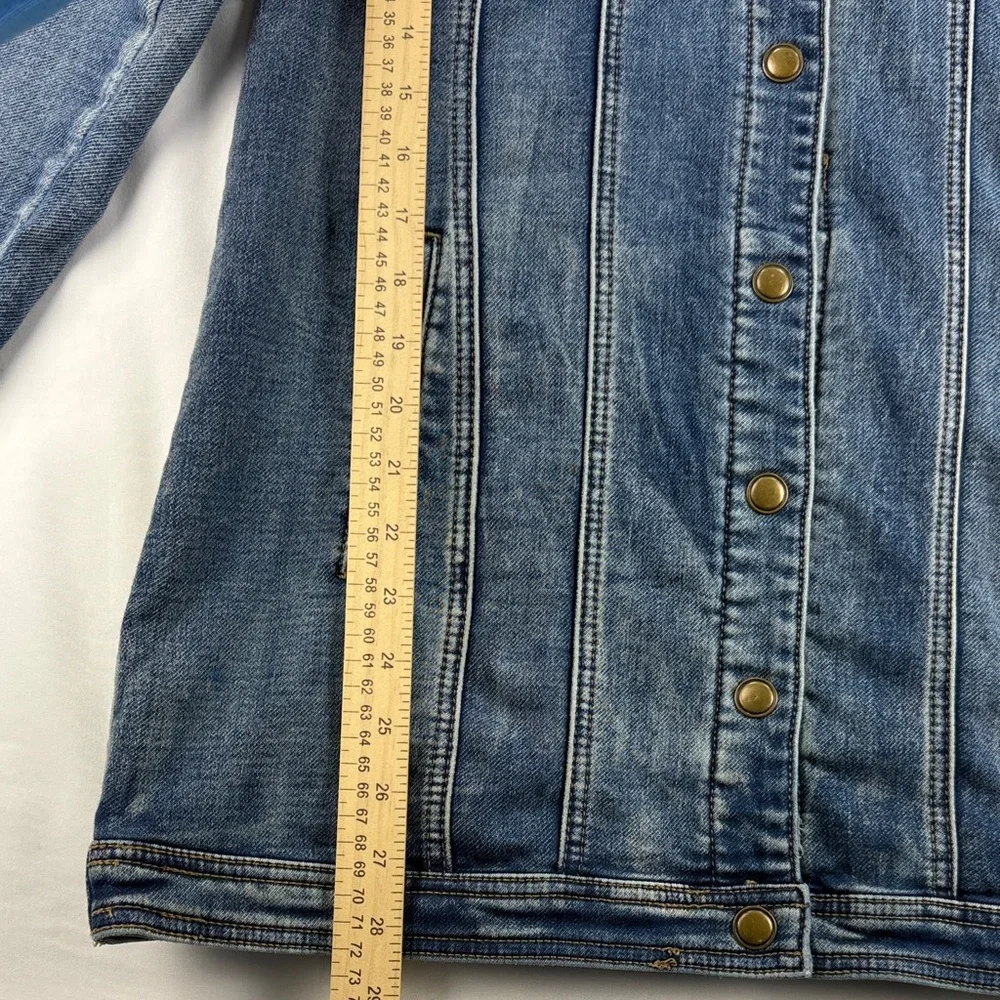Tribal Jeans Comfort Stretch Maxi Denim Jacket Size S